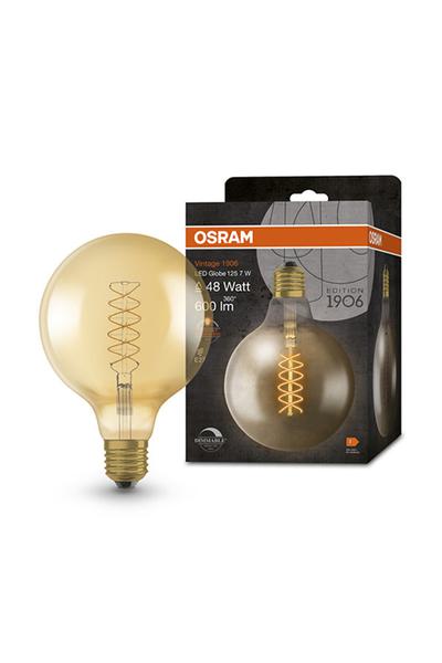 Osram G125 | Vintage 1906 Spiral E27 LED Lamp 48W (Globe, Dimmable)