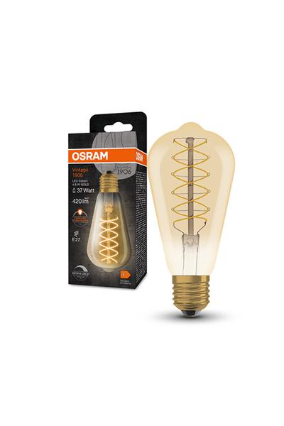 Osram Edison ST64 | Vintage 1906 Spiral E27 LED Lamp 37W (Dimmable)