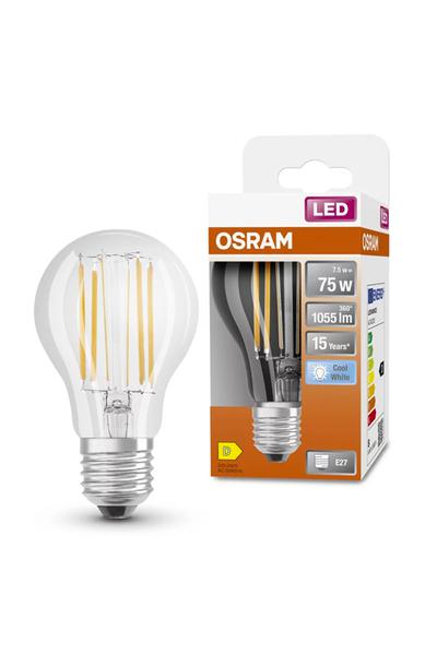 Osram A60 Becuri LED E27 75W (Pară, Transparent)