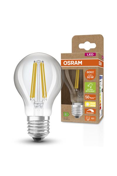 Osram A60 | Ultra Efficient | Filament E27 Lampe LED 60W (Żarówka w kształcie gruszki , Możliwość przyciemniania)