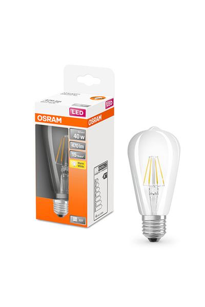 Osram Edison ST64 | Filament E27 Λάμπες LED 40W (Διαφανές)