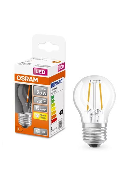 Osram P45 E27 LED lampy 25W (Luster, Priehľadné)
