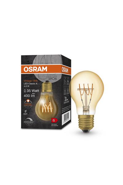 Osram A60 | Vintage 1906 Spiral E27 Lampe LED 35W (Żarówka w kształcie gruszki , Możliwość przyciemniania)