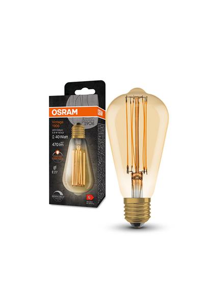 Osram Edison ST64 | Vintage 1906 E27 LED Lamp 40W (Dimmable)