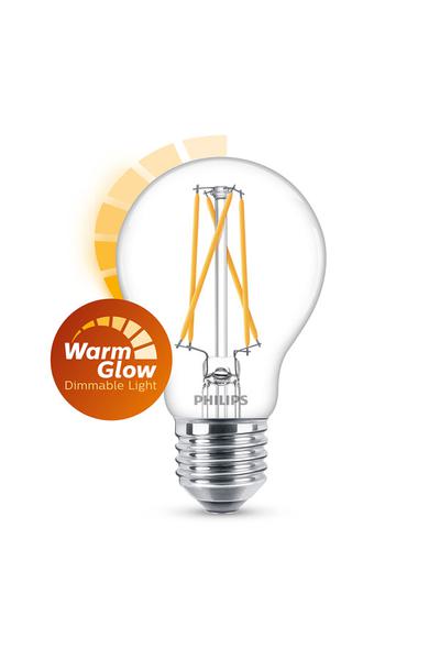 Philips A60 | WarmGlow | Filament E27 Lampes LED 60W (poire)