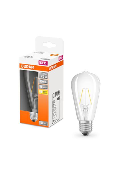 Osram Edison ST64 | Filament E27 LED lampen 25W (Klar)
