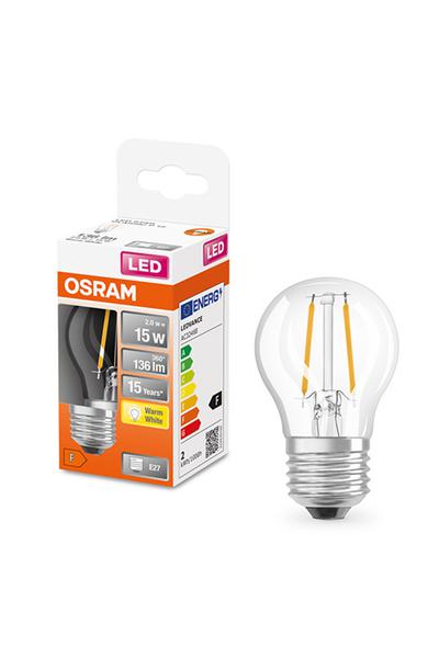 Osram P45 E27 LED-lampor 15W (Lustre, Klar)