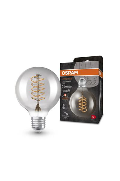 Osram G80 | Vintage 1906 Spiral E27 LED-lampor 40W (Glob, Klar, Reglerbar)