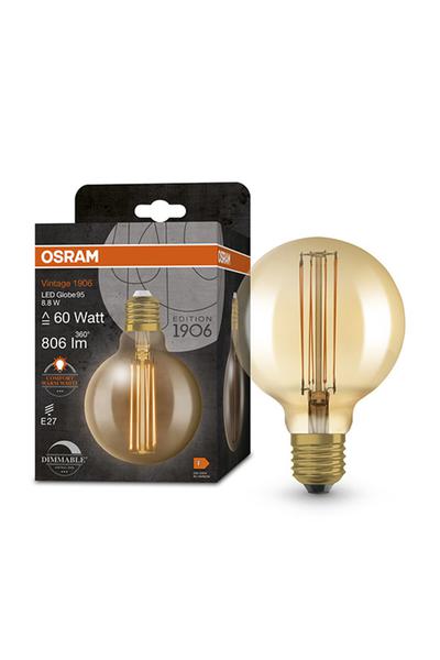 Osram G95 | Vintage 1906 E27 Λάμπες LED 60W (Σφαιρικό, Ρυθμιζόμενου Φωτός)