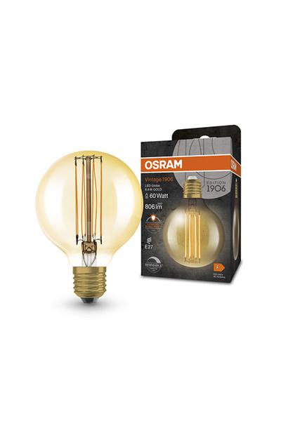 Osram G80 | Vintage 1906 E27 LED-lamput 60W (Pallo, Himmennettävä)