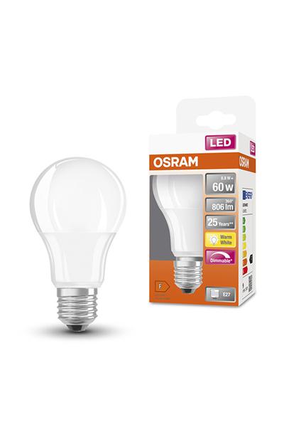 Osram A60 E27 Λάμπες LED 60W (Αχλάδι, Ρυθμιζόμενου Φωτός)