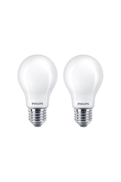 2x Philips E27 Λάμπες LED 100W (Αχλάδι)