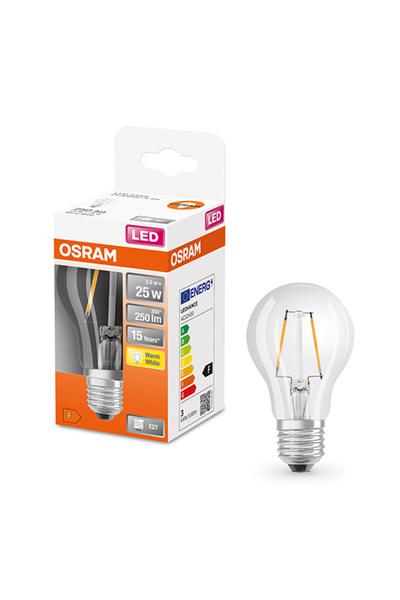 Osram A60 E27 Lampe LED 25W (Żarówka w kształcie gruszki , Przejrzysty, Możliwość przyciemniania)