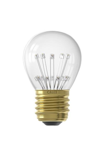 Calex P45 | Pear E27 LED lampy 1W (Lustr, Průhledné)