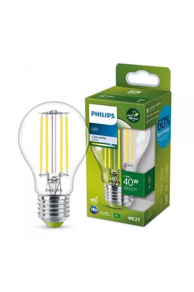 Philips A60 | Ultra Efficient | Filament Becuri LED E27 40W (Pară)