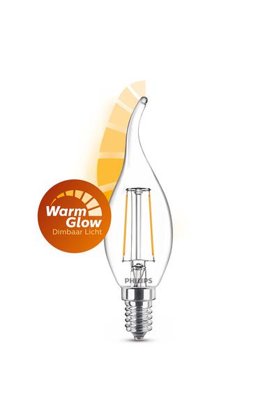 Philips BA35 | Filament E27 Lampes LED 40W (Bougie, gradation)