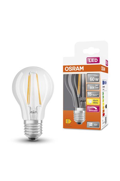 Osram A60 E27 LED luči 60W (Hruška, Prozorno)