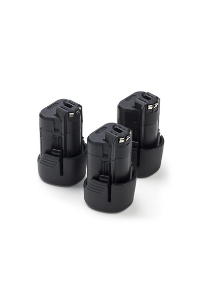 3x Bosch GBA 12V batteries (10.8-12 V, 2 Ah)