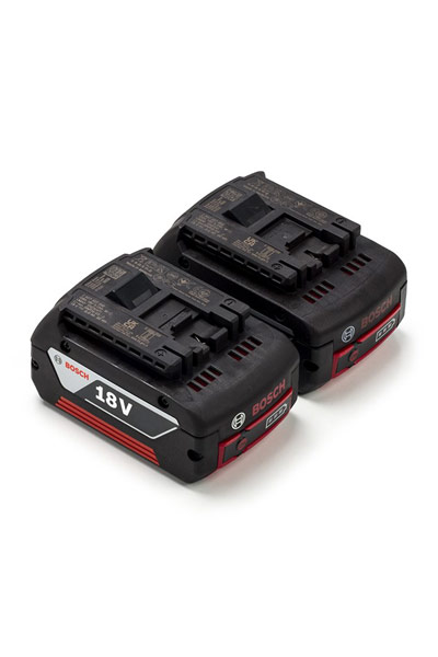 2x Bosch GBA 18V / 1600Z00038 batteries (18 V, 4 Ah, Original)