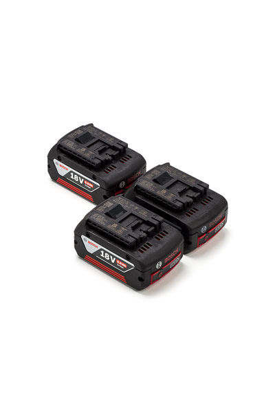 3x Bosch GBA 18V / 1600A002U5 batteries (18 V, 5 Ah, Original)