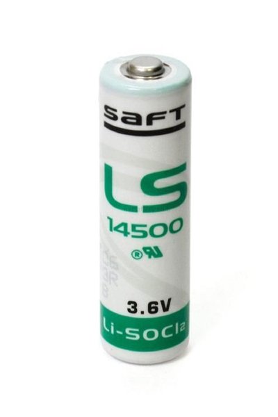 Saft LS14500 / cylinder battery (3.6V, 2600 mAh, Li-SOCl2)