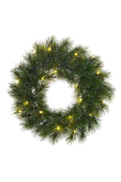 Χριστουγεννιάτικο στεφάνι Ø 45 cm | Glendon | 20 φώτα στις μπαταρίες (Black Box Trees)