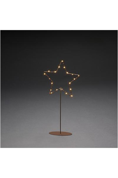  Χριστουγεννιάτικο αστέρι με φωτισμό στο πόδι χαλκό 20 φώτα (Konstsmide)