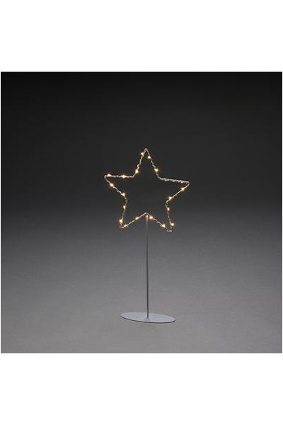  Χριστουγεννιάτικο αστέρι με φωτισμό με ασήμι ποδιών 20 φώτα (Konstsmide)