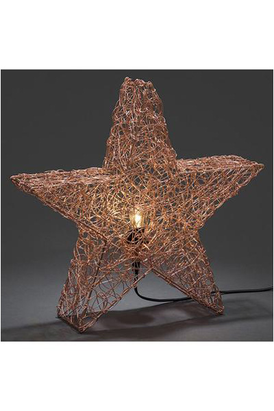  Χριστουγεννιάτικο μεταλλικό αστέρι, χάλκινο εξαίρεση. E14 LED LAMP (Konststmide)