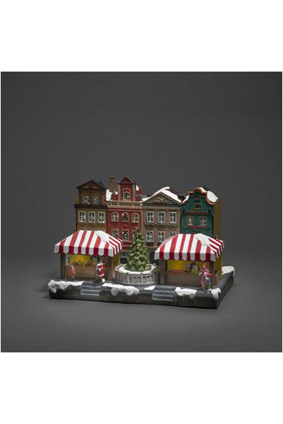  Χειμερινά σπίτια καναλιών με χριστουγεννιάτικο δέντρο | Plug ή Batteries (Konstsmide)