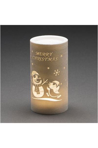  Christmas candle with snowman LED (Konstsmide)