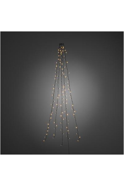 Leichter Mantel Weihnachtsbaum 240 cm | Extra warmes Weiß | 200 Lichter (Konstsmide)
