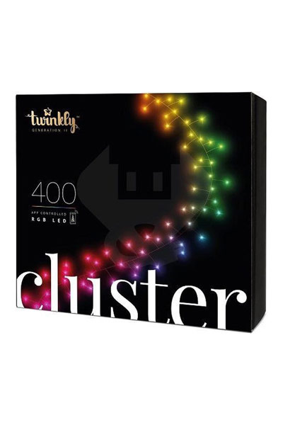  Twinkly cluster lights | 8.5 metres (400 LEDs, WiFi, Timer, RGB, Indoor/Outdoor)