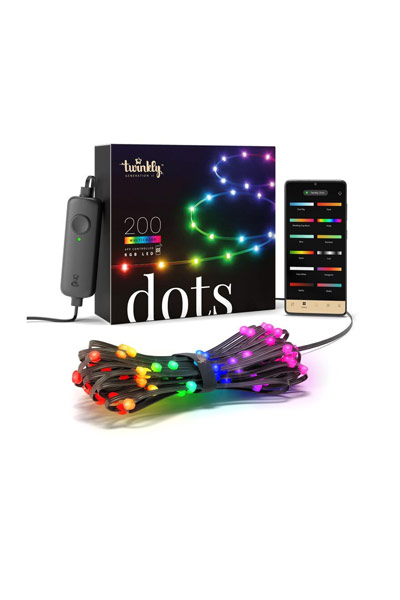  Twinkly Dots RGB | 10 m | Black (200 LEDs, Wifi, IP44)