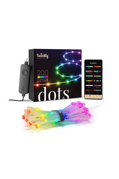  Twinkly Dots RGB | 10 m | Transparent (200 LEDs, WiFi, IP44)