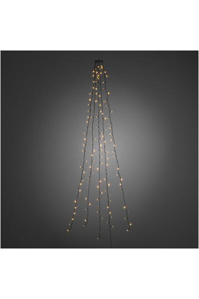  Let mantel juletræ 180 cm | Ekstra varm hvid | 150 lys (Konstsmide)
