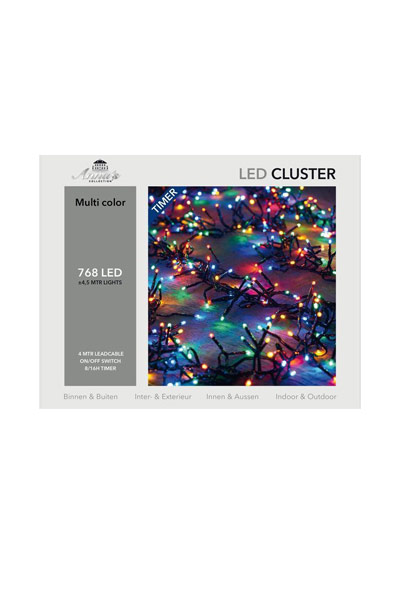  Cluster lights | 4.5 metres (768 LEDs, Indoor/Outdoor)