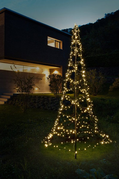  FlinQ flagpole Christmas tree | 3 metres (480 LEDs, Outdoor)