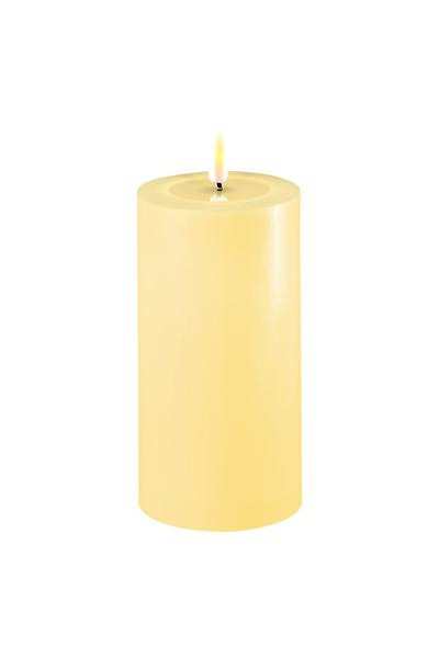 LED candle 7.5 x 15 cm | Geel | 3D Flame | Deluxe HomeArt
