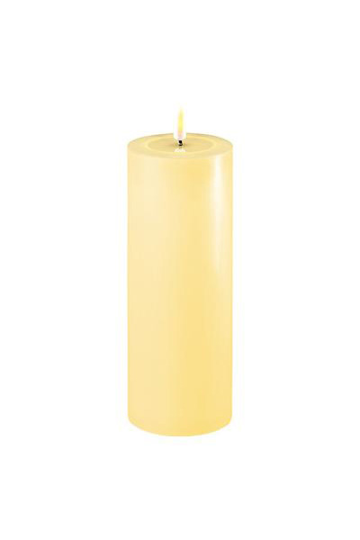 LED candle 7.5 x 20 cm | Geel | 3D Flame | Deluxe HomeArt