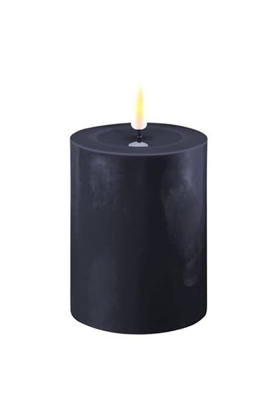 LED candle 7.5 x 10 cm | Royal Blue | 3D Flame | Deluxe HomeArt