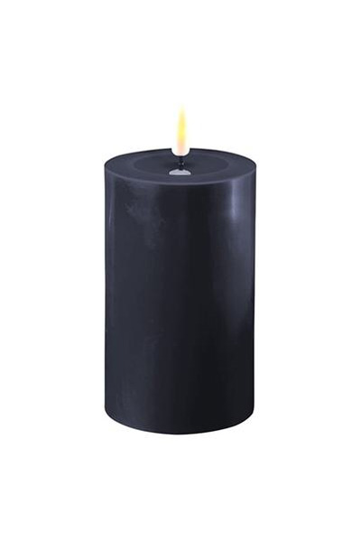 LED candle 7.5 x 12.5 cm | Royal Blue | 3D Flame | Deluxe HomeArt