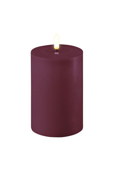LED candle 10 x 15 cm | Violet | 3D Flame | Deluxe HomeArt