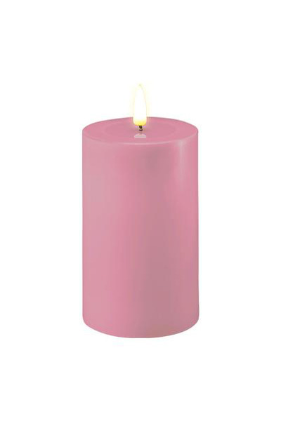 LED candle 7.5 x 12.5 cm | Lavender 3D Flame | Deluxe HomeArt
