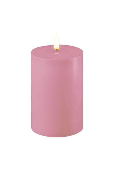 LED candle 10 x 15 cm | Lavender 3D Flame | Deluxe HomeArt