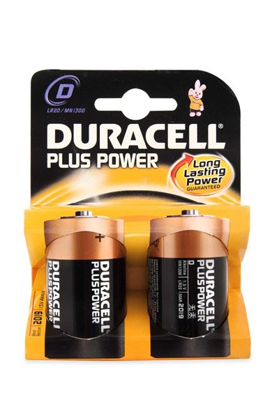 Duracell Plus Power D / LR20 patarei (6 tk
