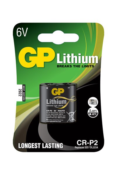 GP CR-P2 / 223 / DL223A Lithium battery (Amount 1)