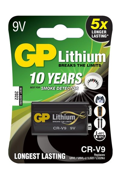 GP CR-V9 Lithium batterij (Aantal 1)