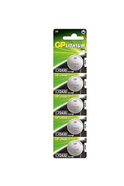 GP CR2430 / DL2430 / 2430 Lithium Coin cell battery (5 pcs)
