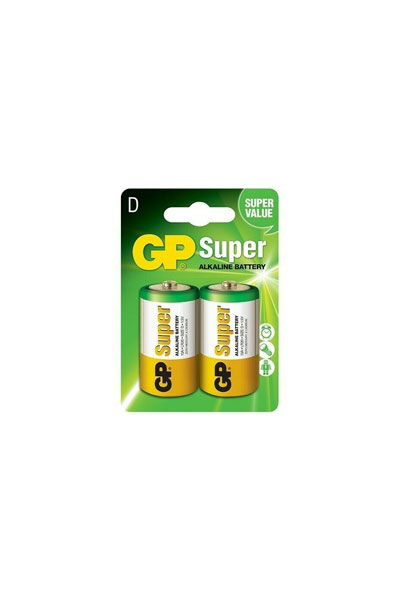 GP Super LR20 / D Alkaline battery (2 pcs)
